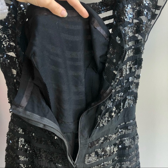 1950s Vintage Bombshell Black Sequin Wiggle Dress - Picture 5 of 7